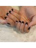 【HAND】初回付け替え無料☆カラグラ・フレンチ￥6,600→￥5,500