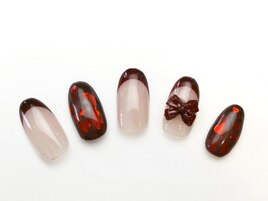 埋め込みハートホロフレンチ