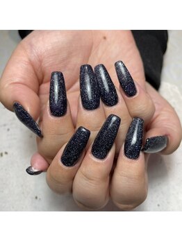 ヘアーアンドネイル ルシア(Hair&Nail Lucia)/黒フラッシュネイル! 担当黒田