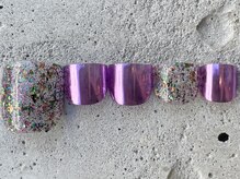 フリークネイル(FREAK Nail)/つぶつぶキラミラーFOOT ¥10000