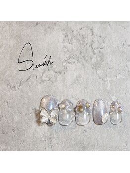 サンリッチ 恵比寿(Sunrich)/透明感綺麗めネイル