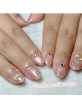 オルオル(OluOlu)/マグネット×リボンネイル