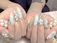 モアネイル 新宿/クリスマスネイル/持ち込み/新宿