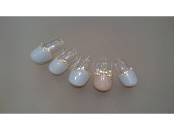 【変りフレンチ+リボン】