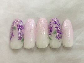 NEW☆藤の花ネイル