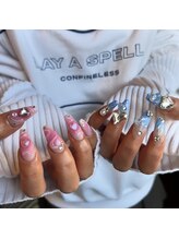 リノン(Linon)/ピンク×ブルー