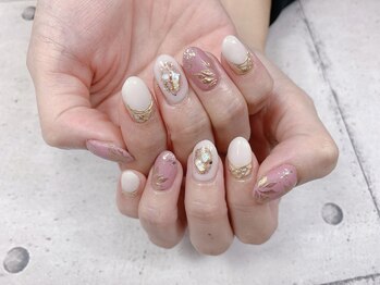 ネイル ビューティーマジック 葛西本店/チークシェルネイル