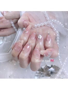 マリンネイル 麻布十番(Marin nail)/ちゅるんチークネイル