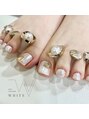 ホワイト(WHITE) フットネイルもお任せください★