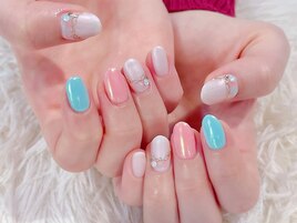 ＃春ネイル　＃パステルネイル