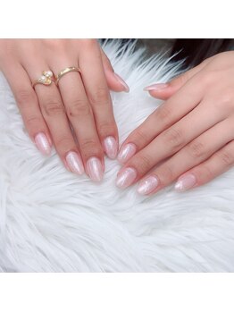 アートネイル ギャラリー(Art nail Gallery)/うるつやピンクラメネイル