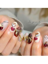 ルグランブルー(le grand bleu)/バレンタインネイル