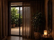 癒し処suyary 湯の花通り店の雰囲気（緑が多く解放感もあり、よりリラックスしていただけます。）