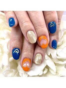 ディーネイル 京橋(D-nail)/西村/ビビットカラーネイル