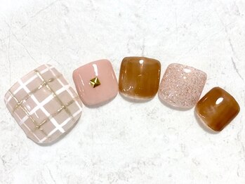 コーラルワン(CORAL ONE)/フット☆チェックネイル