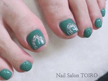 トイロ 西院店(TOIRO)/フットネイル グリーン