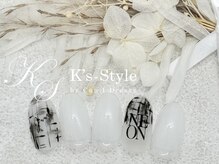ケーズスタイル バイ キャンアイドレッシー(K's-Style by Can I Dressy)/ホワイトネイル（定額A）