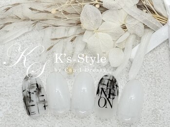 ケーズスタイル バイ キャンアイドレッシー(K's-Style by Can I Dressy)/ホワイトネイル(定額A)