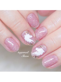 パラジェルお正月午年ネイル