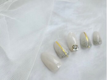 シベル(Ci belle)/ゴールドラインネイル/シンプル