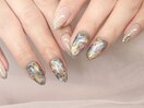 奥行きニュアンスネイル