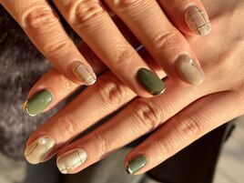 持ち込みデザイン　カーキネイル