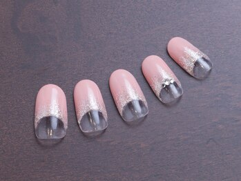 【逆フレンチネイル】