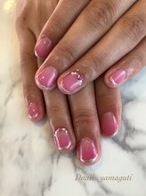 ディーネイル(Dnail)/ピンクのクリア感ネイル