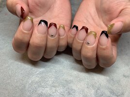 カラフルフレンチネイル♪