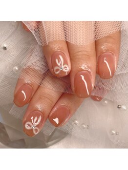 ナチュラル手書きリボン