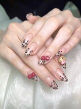 ラッキーネイル(lucky nail)/ヒョウ柄