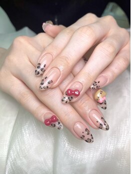 ラッキーネイル(lucky nail)/ヒョウ柄
