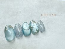 ルークネイル(LUKE NAIL)/マグネットミラーフラワーネイル
