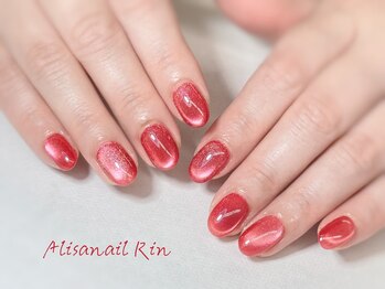 アリサネイル(ALISA NAIL)/ピンクオレンジマグネット