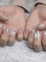 ステラマリス(Stella Maris)/シルバーラメグラ×リボン♪