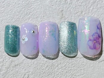 ネイルビート(NAIL BEAT)/紫陽花ネイル