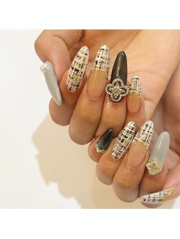  A NAIL + BEAUTY SALON【エース】【7/7 NEW OPEN（予定）】/【ツイードネイル/冬ネイル】