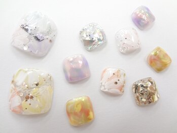 ネイルサロン クイール 小山店(NAIL SALON QUILL)/カラフルフラワーネイル☆