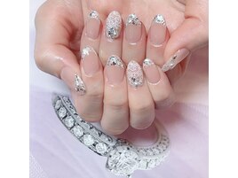 Bridal★レース&ガラスフレンチ