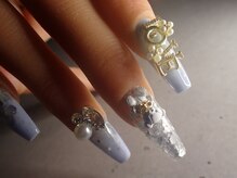 スカルプ研究所 バイ ネイルスミス(Nailsmith)/ミルキーブルー×くまちゃん