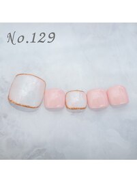 フットネイル：No.129