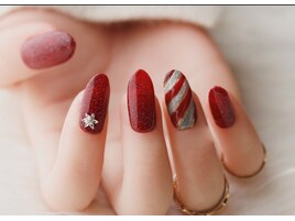 シンプルクリスマスネイル