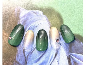 サニーサイド ウィズ マキア 茅ヶ崎店(Sunnyside with MAQUIA)/パウダーグラデーションネイル