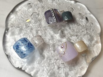スパイス ネイルズ アンド スパ 玉川高島屋SC店(SPICE NAILS&SPA)/【フット】親指アート　¥9900
