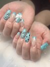 ティファニー風ネイル