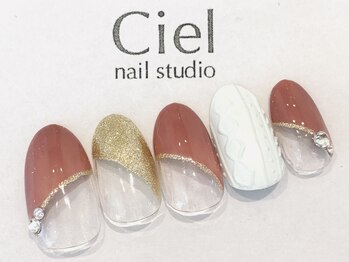 シエルネイルスタジオ 新宮店(Ciel nail studio)/ニットフレンチデザイン☆