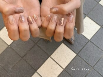 サトリネイルルーム 西宮北口(satori nail room)/おまかせブラウンカラー