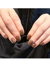 ホワイトネイル 難波店(WHITE NAIL)/ワンカラー/秋冬カラー/ブラウン