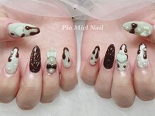 ピオミエルネイル 新宿(pio miel nail)/チョコミントドリップ