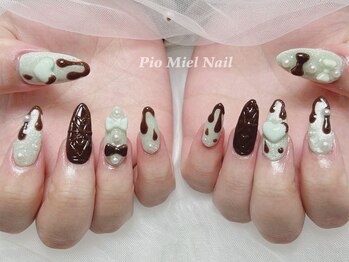 ピオミエルネイル 新宿(pio miel nail)/チョコミントドリップ